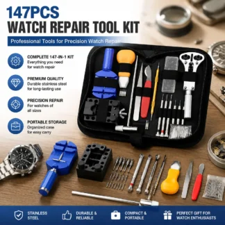 Kit de Ferramentas para Reparo de Relógios & Chave Profissional para Barras de Mola